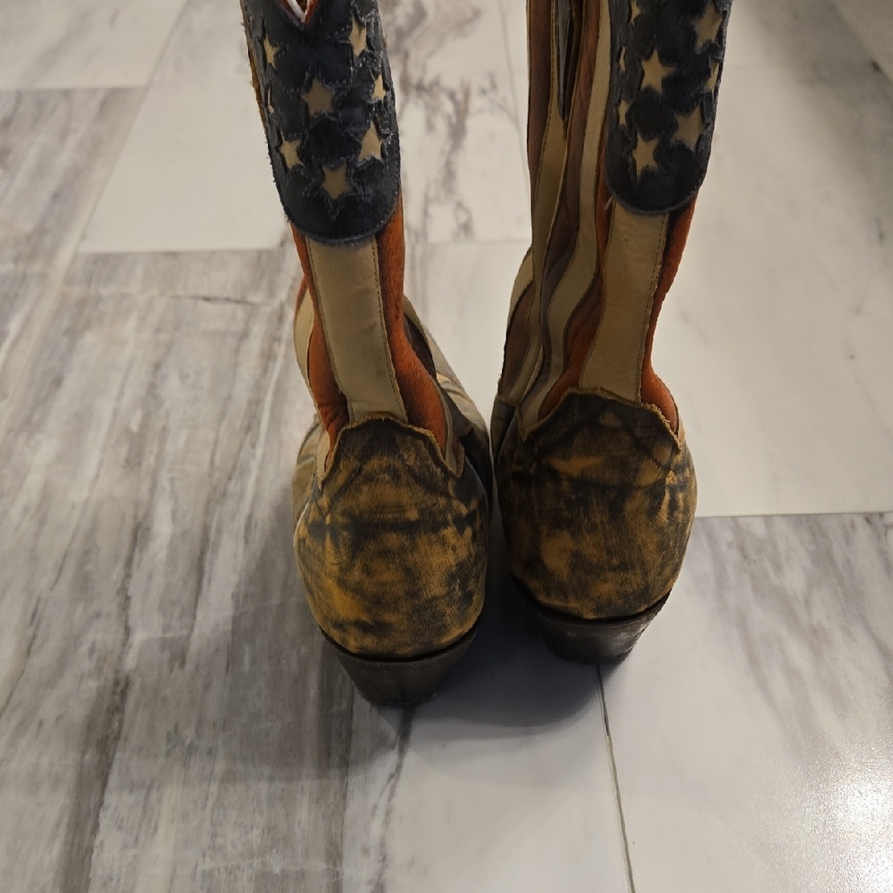 Dan Post American Flag Womens Cowboy Boots - Picture 5 of 9